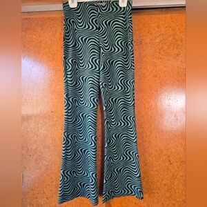 Urban Outfitters Zebra Print Pants in Black and Green